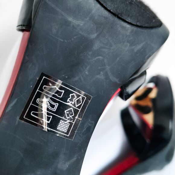 Moda Spana Leopard Strappy 4" Heels Open Toe Women's Size 7.5 T-Strap Mary Janes - Picture 10 of 10